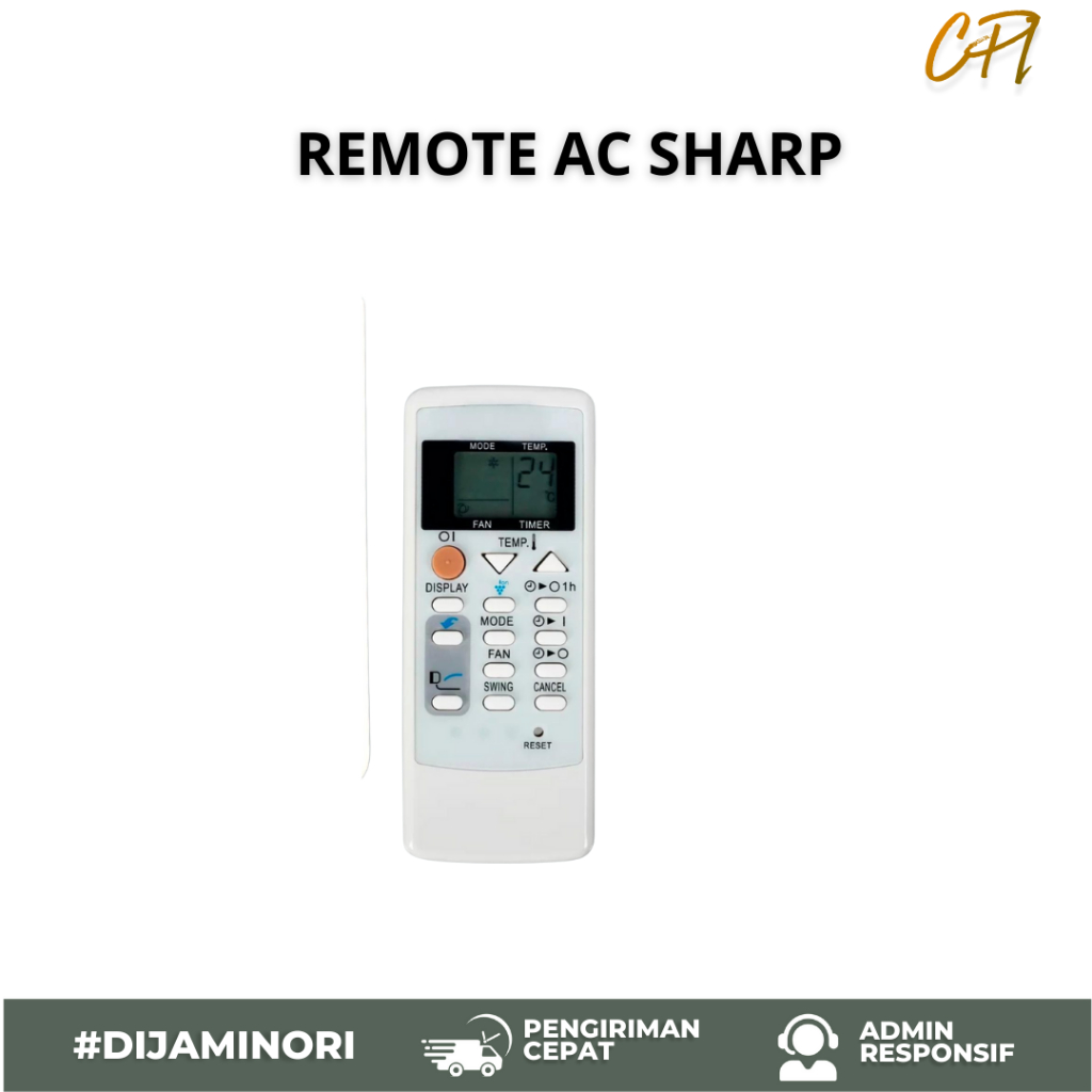 Remote AC SHARP ORIGINAL CRMC-A793JBEZ ORIGINAL