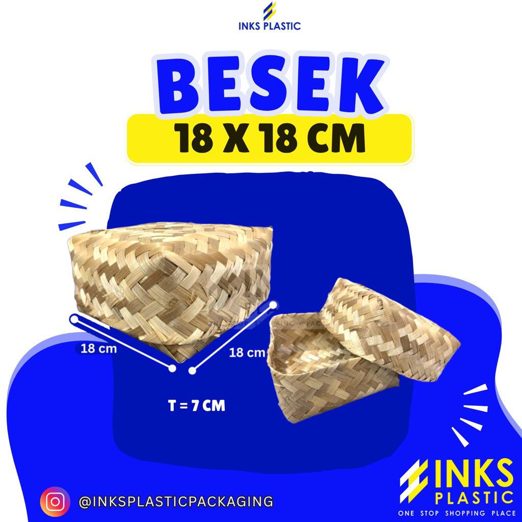 BESEK BAMBU 18x18