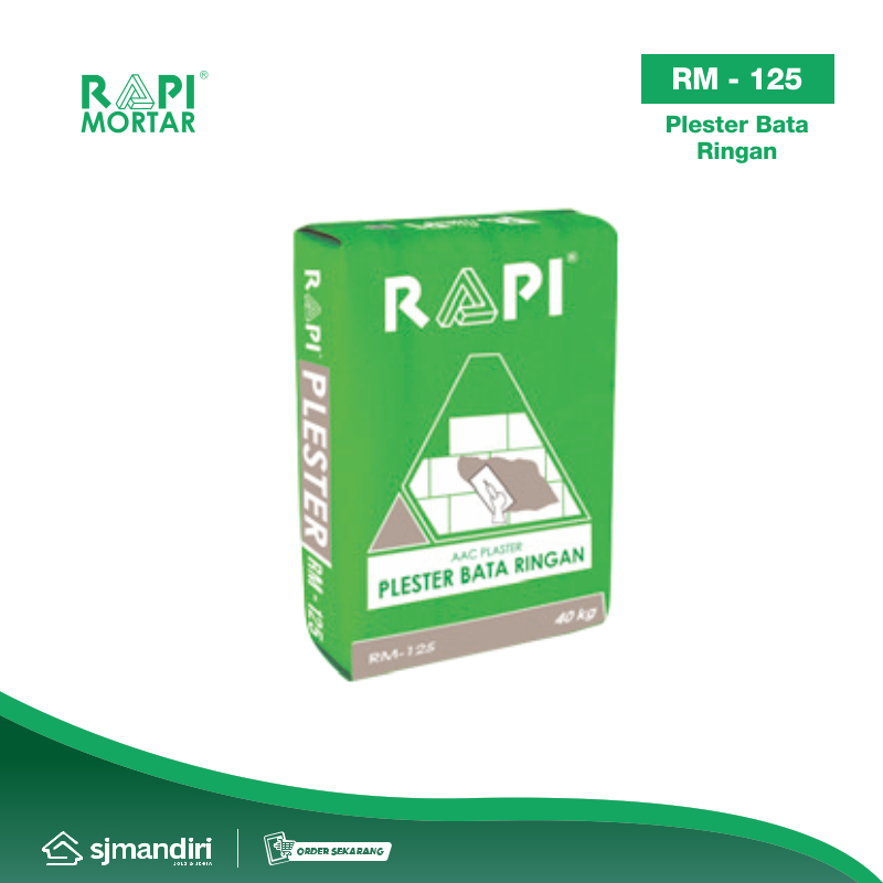 Rapi Mortar RM 125 Rapi Plester Bata Ringan Mortar Instan Semen Instan