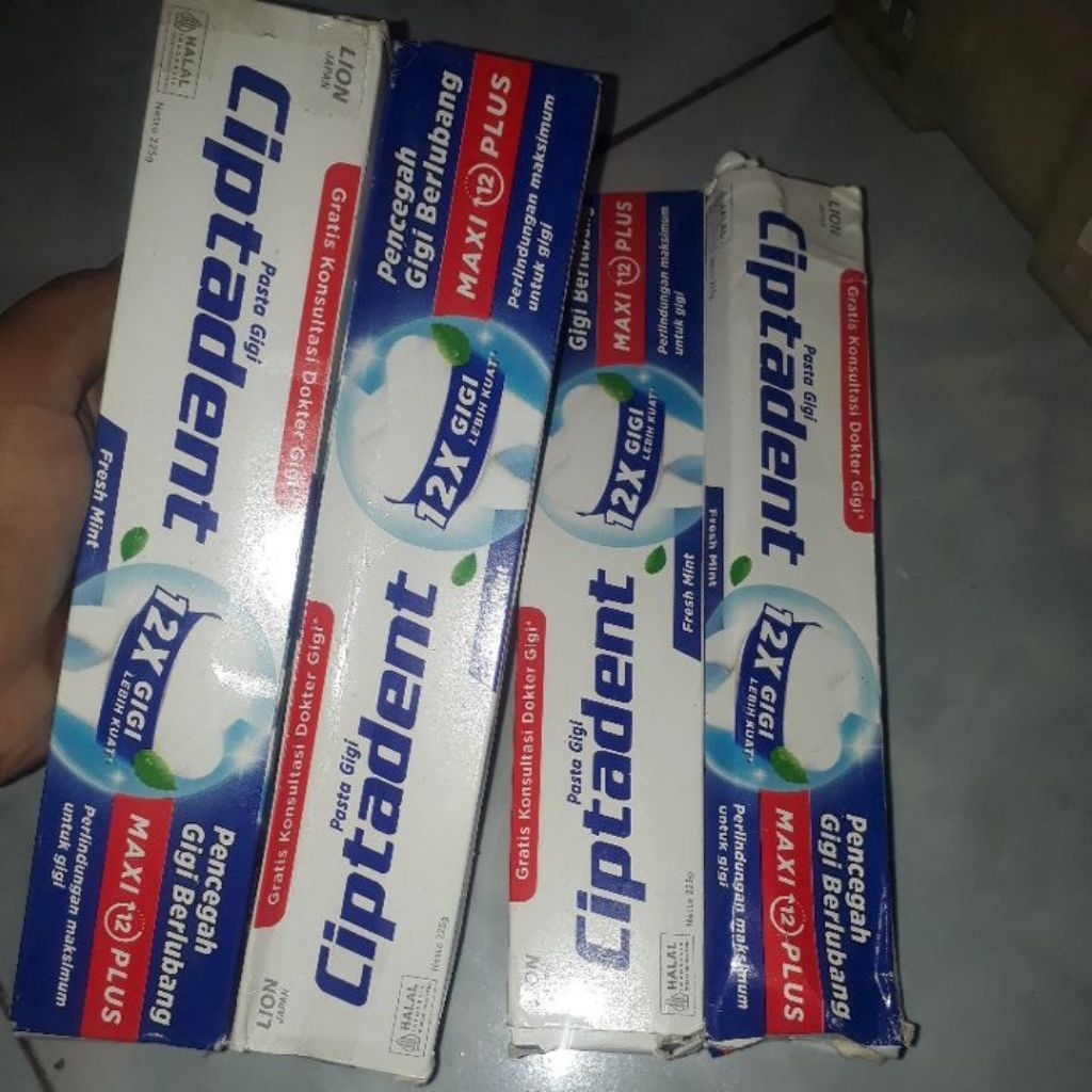 ciptadent jumbo 225gr minus dus penyok/rusak