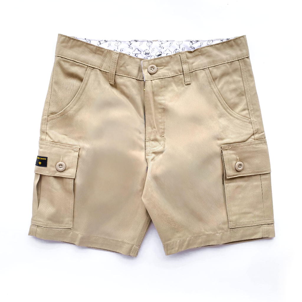 ELECTRA DIAMOND YUMMY – Celana Pendek Cargo Chino Short Pants Casual Pria Wanita Warna Abu Hitam Cre