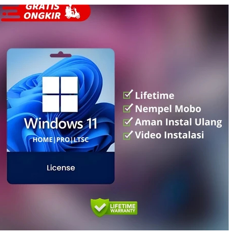 Windows 11 Pro | Home | Enterprise | Garansi Lifetime