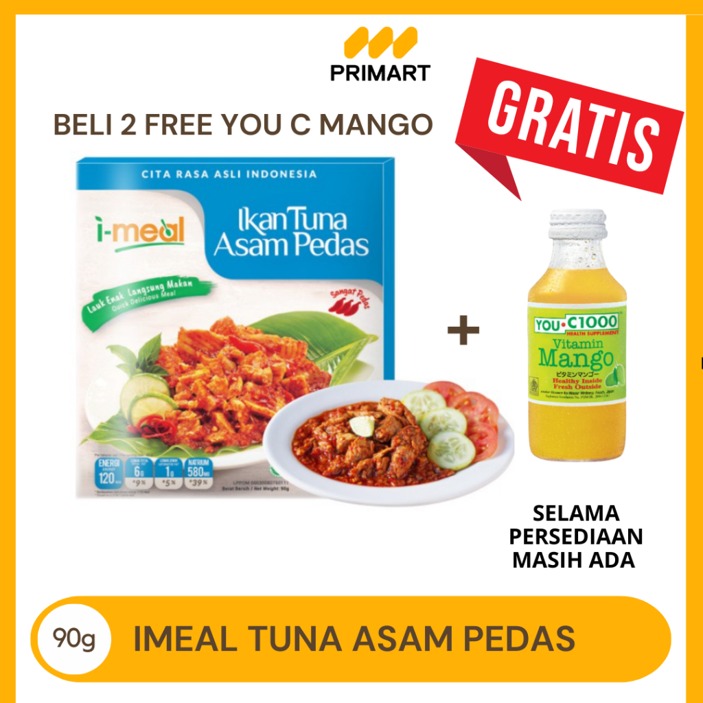Imeal Ikan Tuna Asam Pedas 90g FREE YOU C MANGO