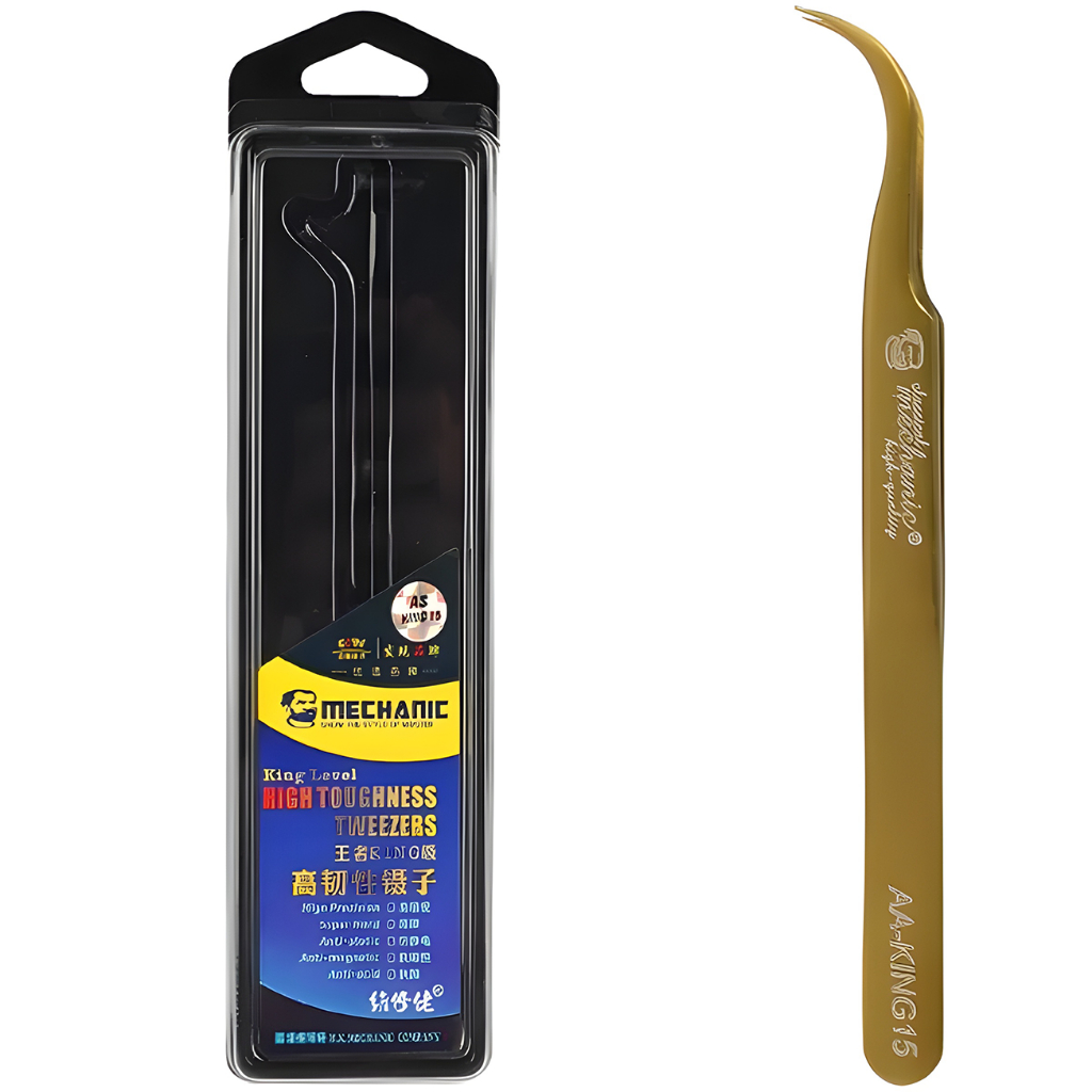 PINSET MECHANIC THE KING AA-KING15 GOLD SMD TWEEZER
