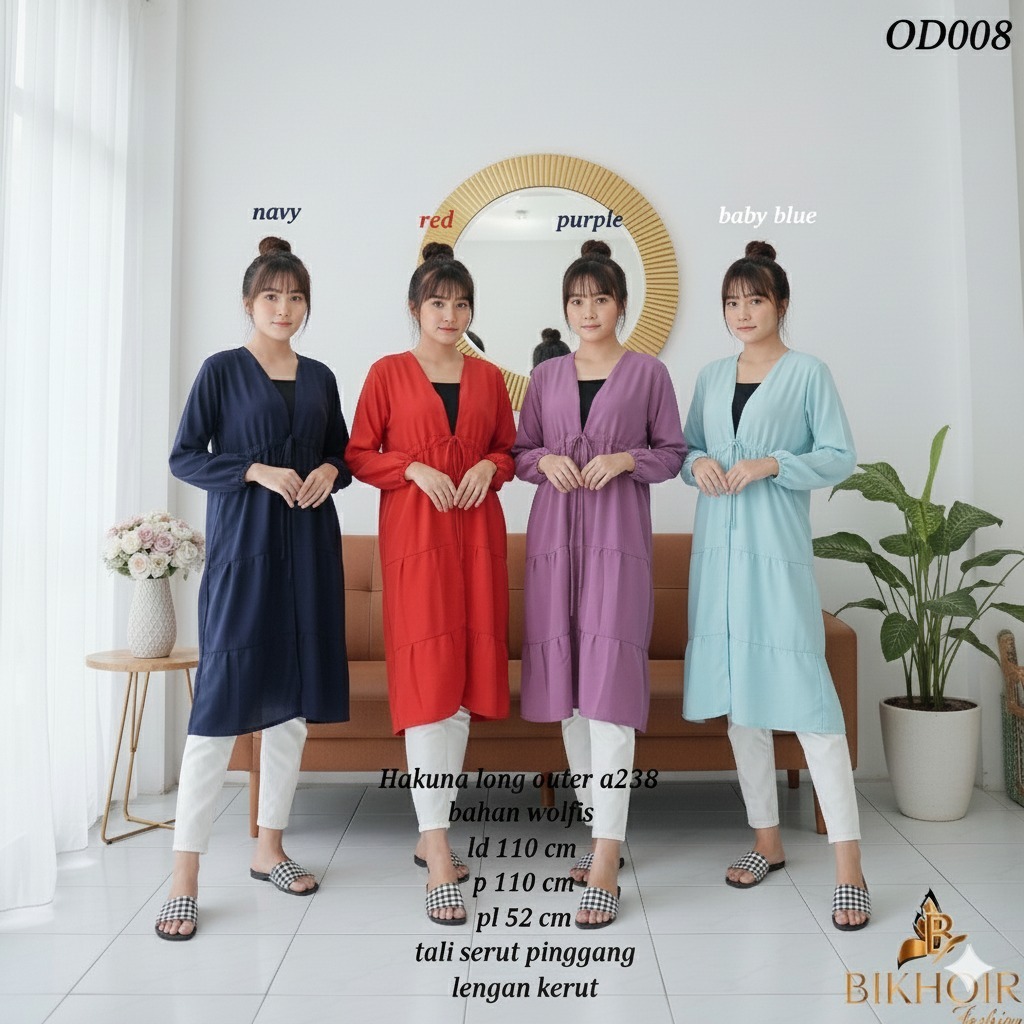 OUTER WANITA/LONG OUTER A238 OD008/OUTER SERUT