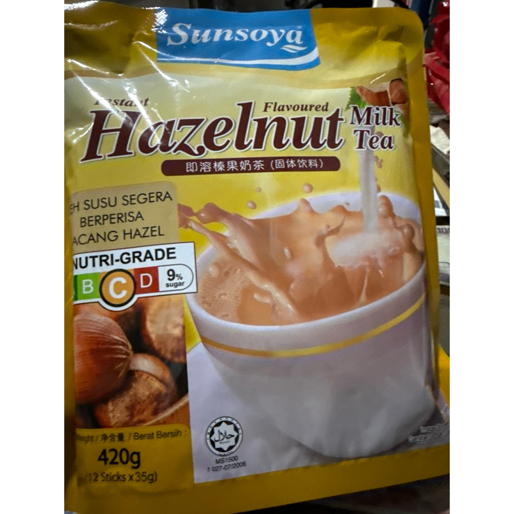 Hazelnut milk tea 12 sticks (420g)