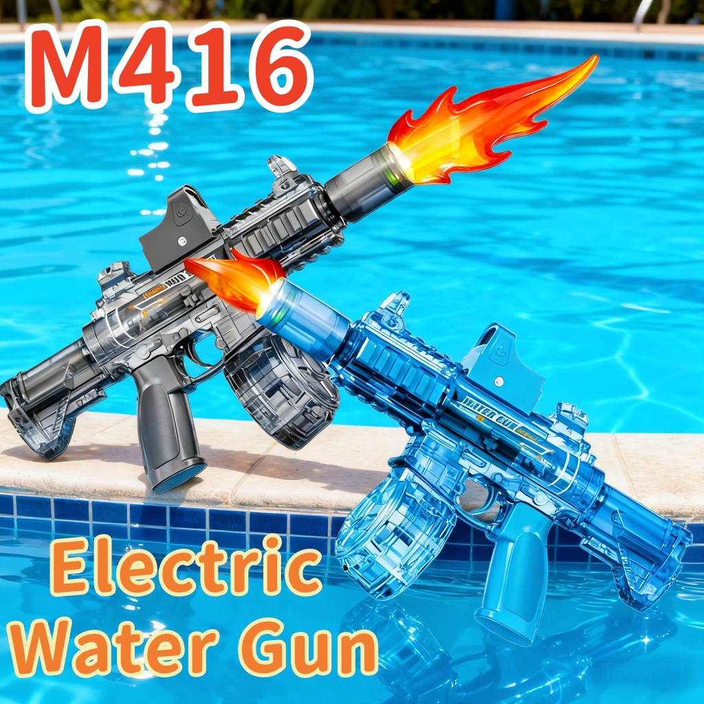 M416 Firelight Ice Mouse Flash Ledakan Senjata Air Listrik Mainan Anak-anak Mainan Anak-anak Senjata