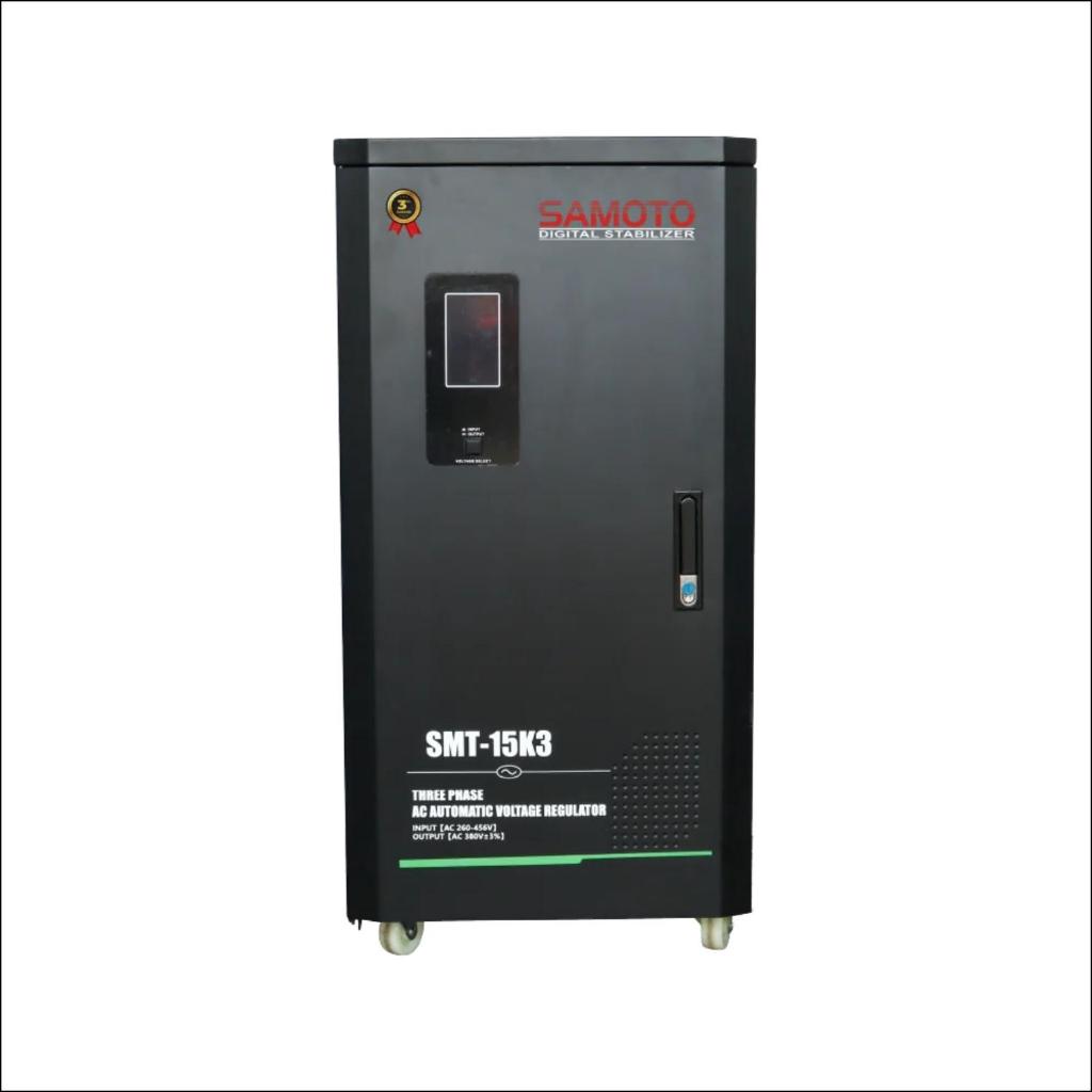Stabilizer SAMOTO 15KVA3 3 PHASE 10500 Watt Servo Motor AVR SMT-15K3