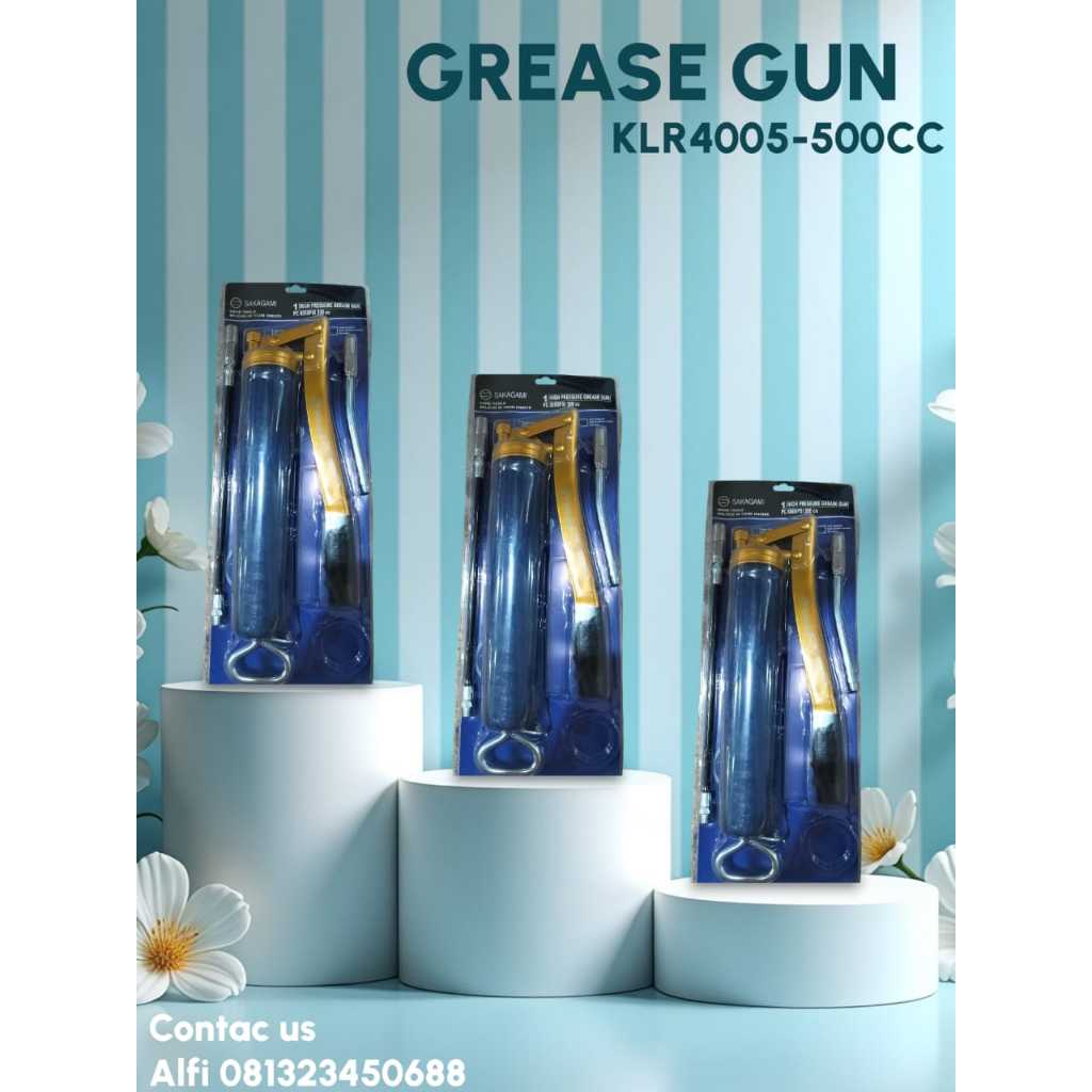 SAKAGAMI GREASE GUN / pompa gemuk tangan 500CC / Hand grease gun KLR4005-500CC
