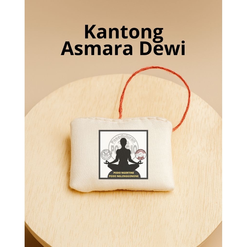 Kantong kain putih kecil AD asesoris pria / wanita