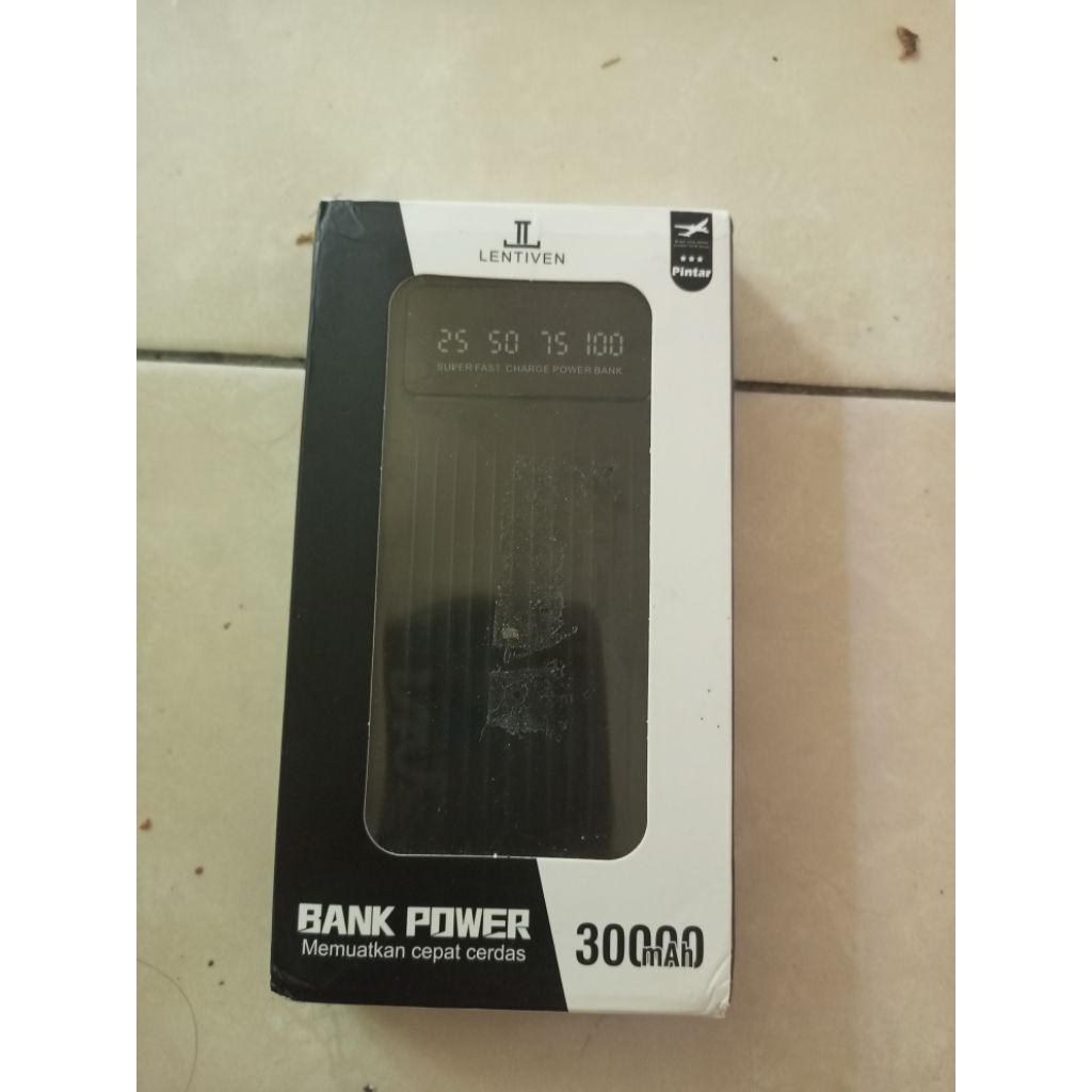 LENTIVEN POWERBANK 30000MAH FAST CHARGING WITH 4 KABEL USB