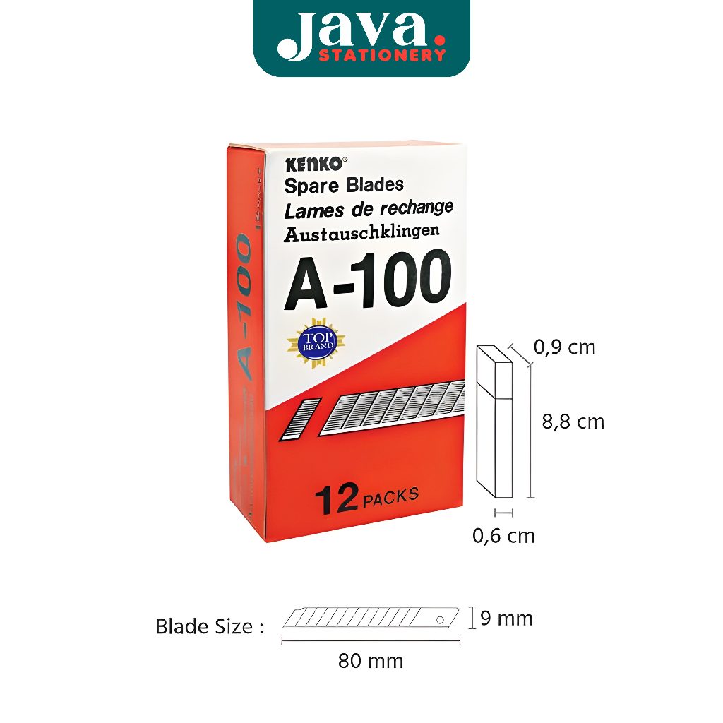 Isi Cutter Kecil Kenko A-100 / Refill Pisau Cutter Mini 9mm