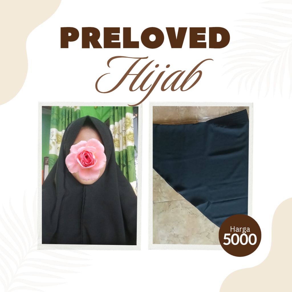 Preloved Hijab Instan Hitam