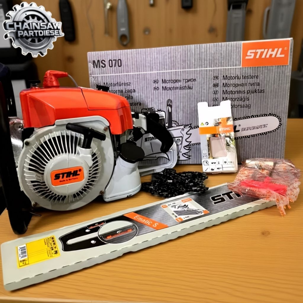 TERMURAH  MESIN CHAINSAW  MS070 36" / Mesin Gergaji Kayu Chainsaw MS 070 36 Inch - Mesin Gergaji Pot