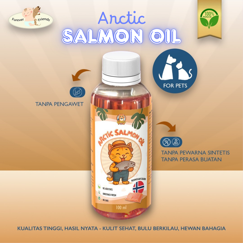 Minyak Salmon Murni 100% - Minyak Salmon Kucing Anjing - Salmon Oil Vitamin - Minyak Ikan Salmon Unt