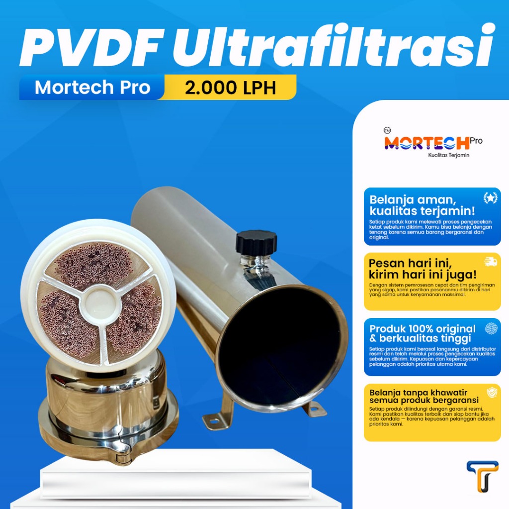 ultrafiltrasi pvdf 2000 lph Filter Ultrafiltrasi PVDF 2000 LPH UF PVDF 2000 LPH