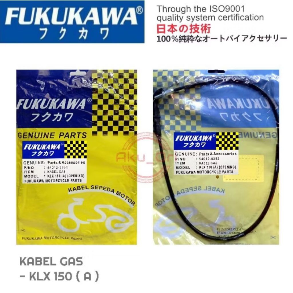 KABEL GAS KLX 150 (A) FUKUKAWA kabel gas klx 150 bagian A