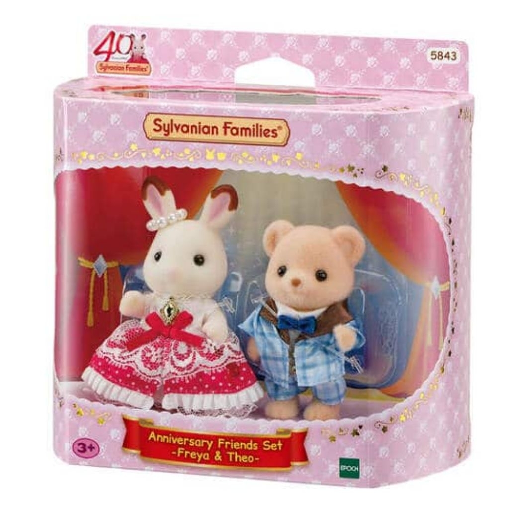 Mainan Koleksi Sylvanian Anniversary friend set -freya & Theo 5843