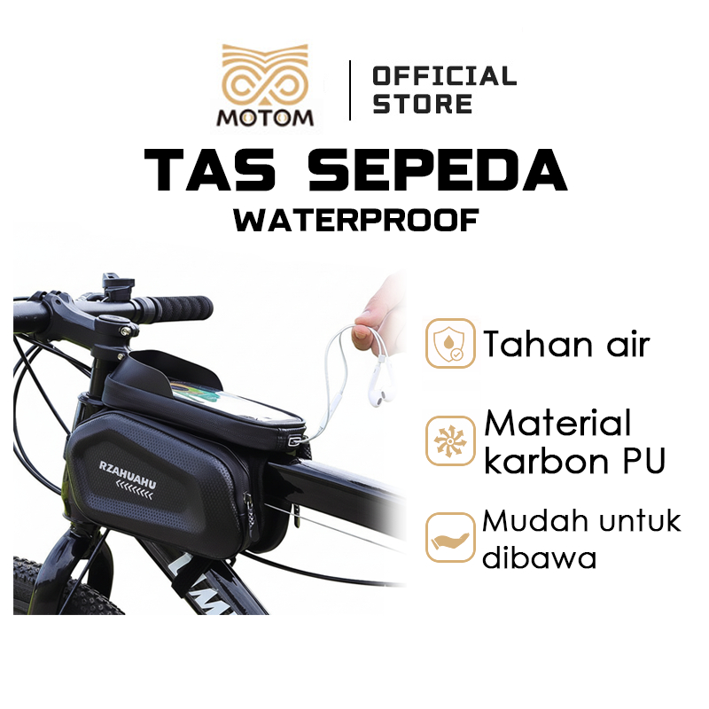 MOTOM Bike Top Tube Bag Waterproof Bike Mobile Phone Front Frame Cycle Bag MTB Road Bicycle Phone Ca