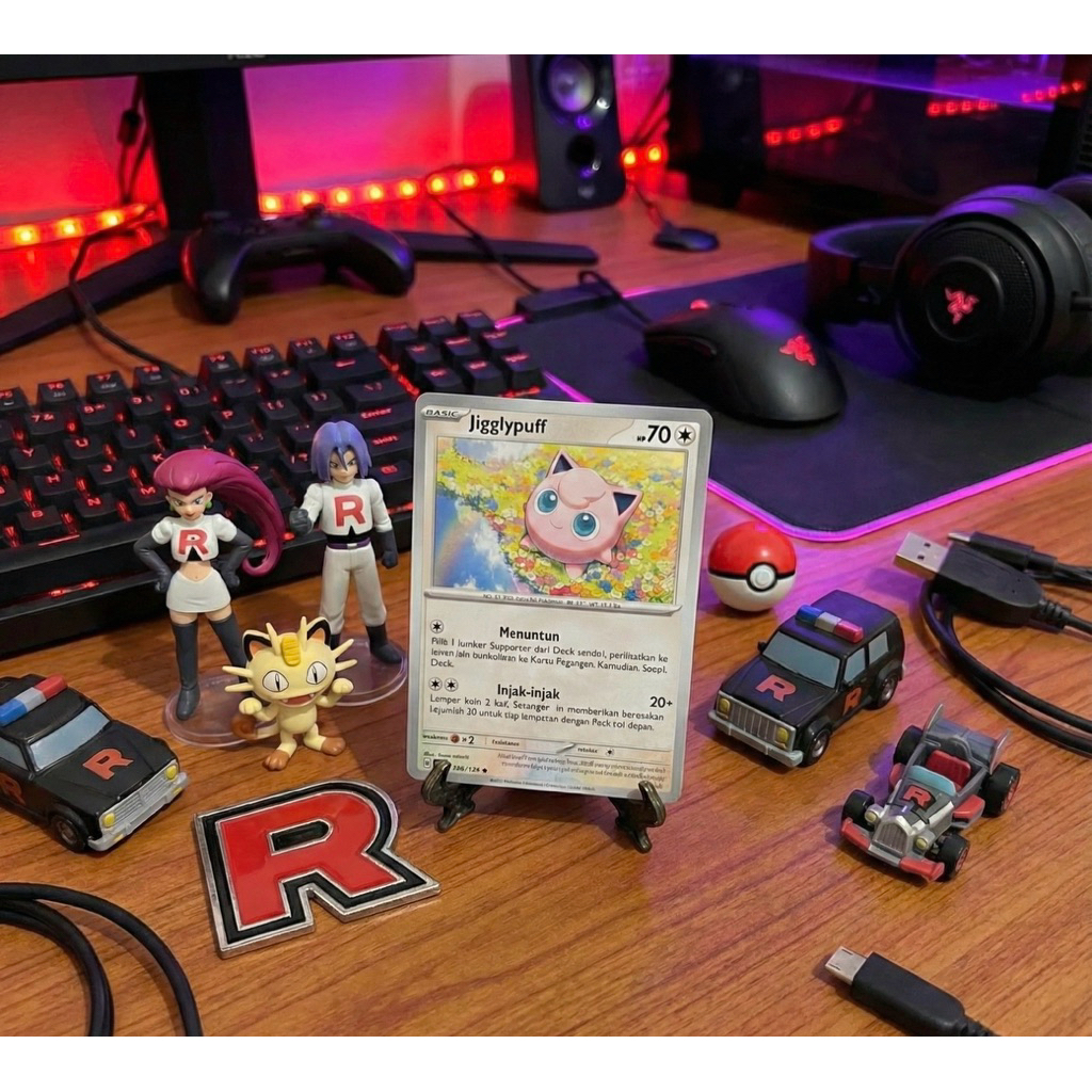 Kartu Pokemon Original - Jigglypuff Pokeball Holo Sealed 121/SV-P TCG Indonesian