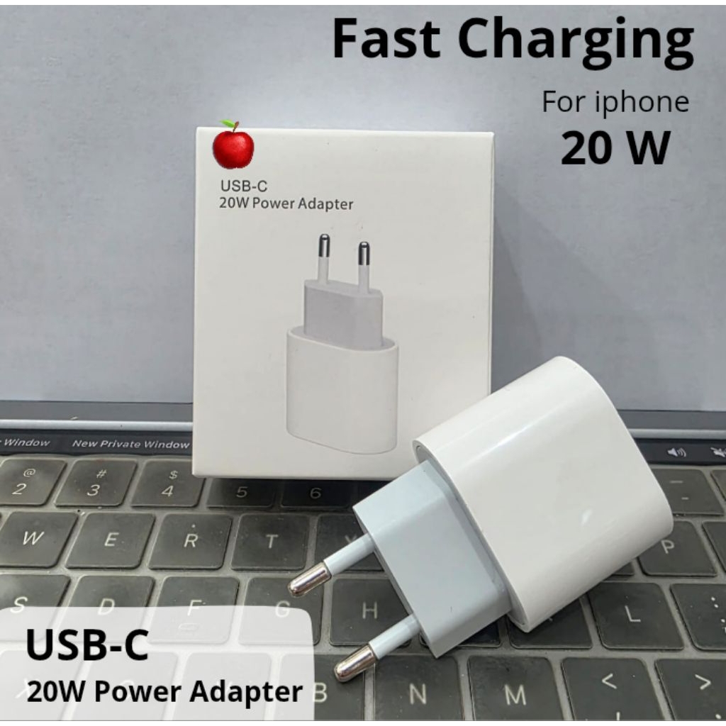 Batok Adapter Charger Iphone USB TYPE C 20W