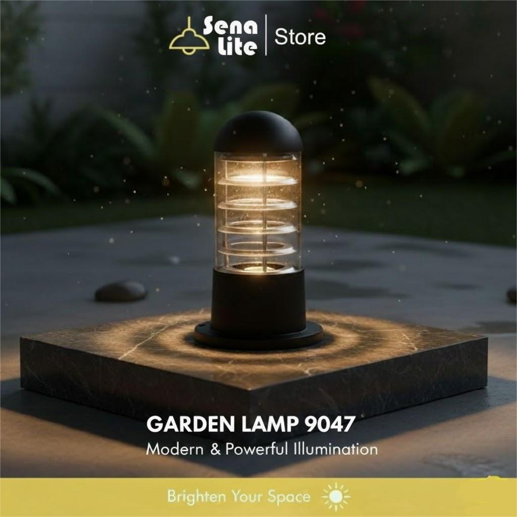 Lampu tiang pagar outdoor lampu teras taman estetik