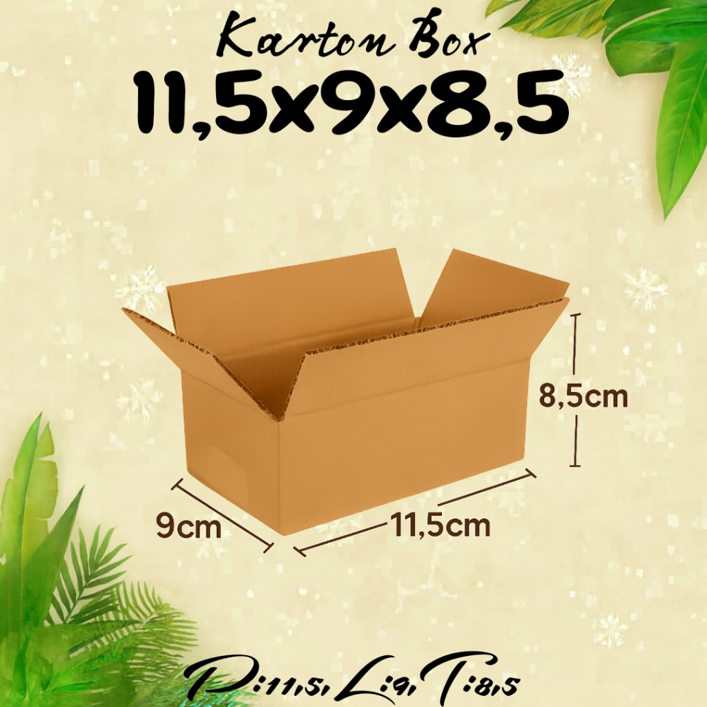 Kardus Packing UK 11,5x9x8,5 Kardus Polos,Kardus Murah,Kardus Mini,Kardus Kecil,Kardus Besar