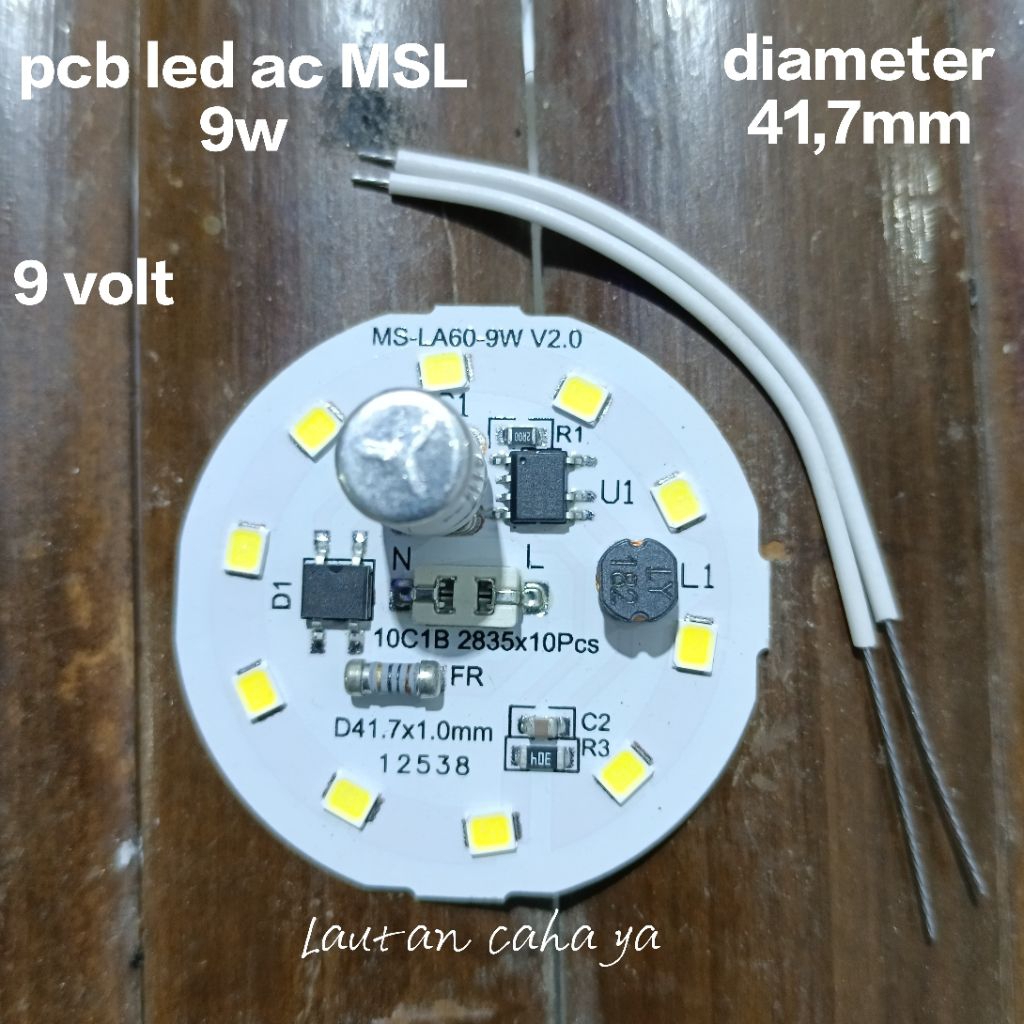 PCB LED AC MSL 9 WATT / MESIN LAMPU LED