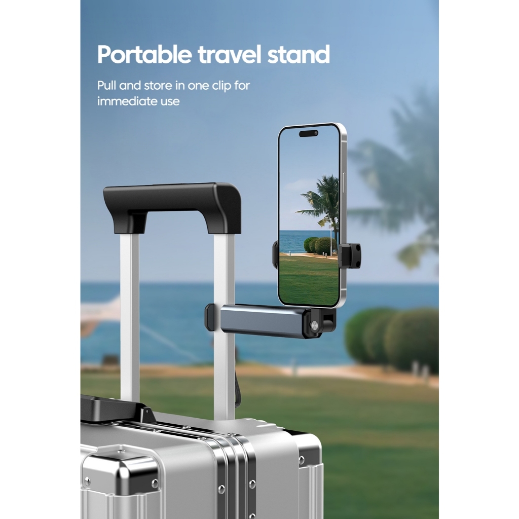 MH - Holder Hp Lipat Telescopic Portable Travel Phone Holder Jepit Bracket VA7