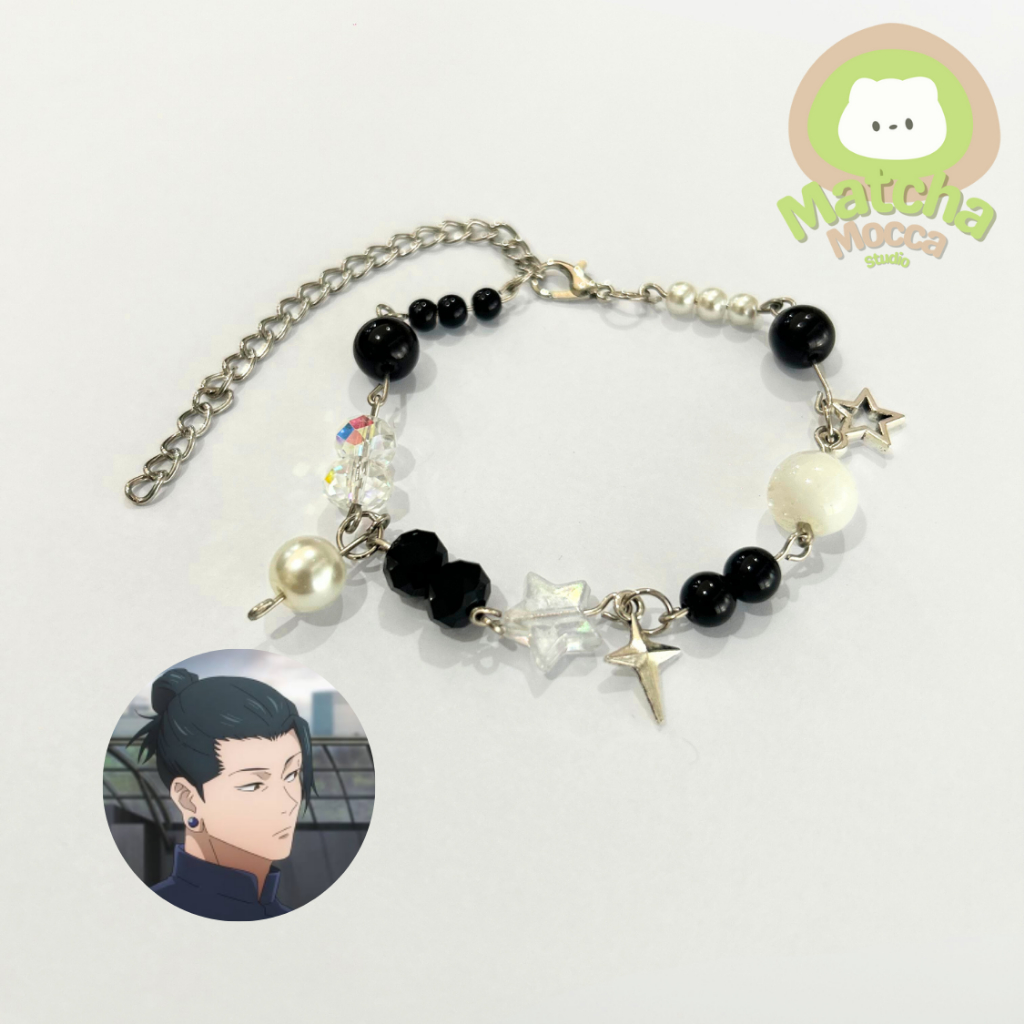 Jujutsu Kaisen | Geto Suguru | Anime Bracelet | Cute Bracelet | Gelang Manik | Open Custom