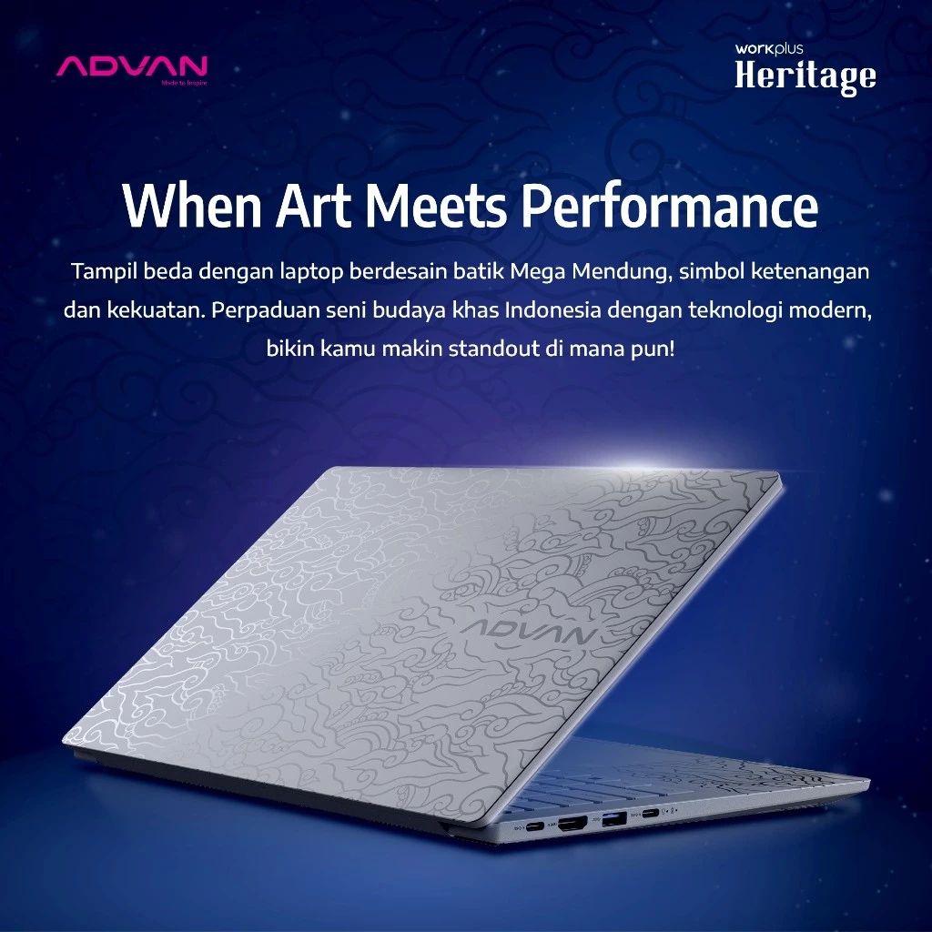 ADVAN WORKPLUS HERITAGE RYZEN 5 7535HS - 16GB 512GB WINDOWS11 14.0WUXGA IPS