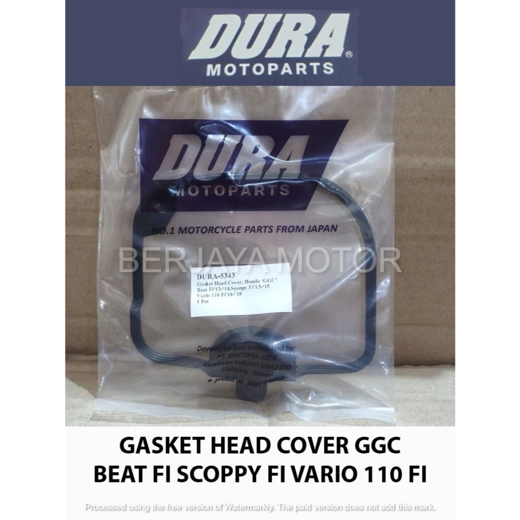 GASKET HEAD COVER BEAT FI SCOOPY FI VARIO 110 FI KODE GGC DURA