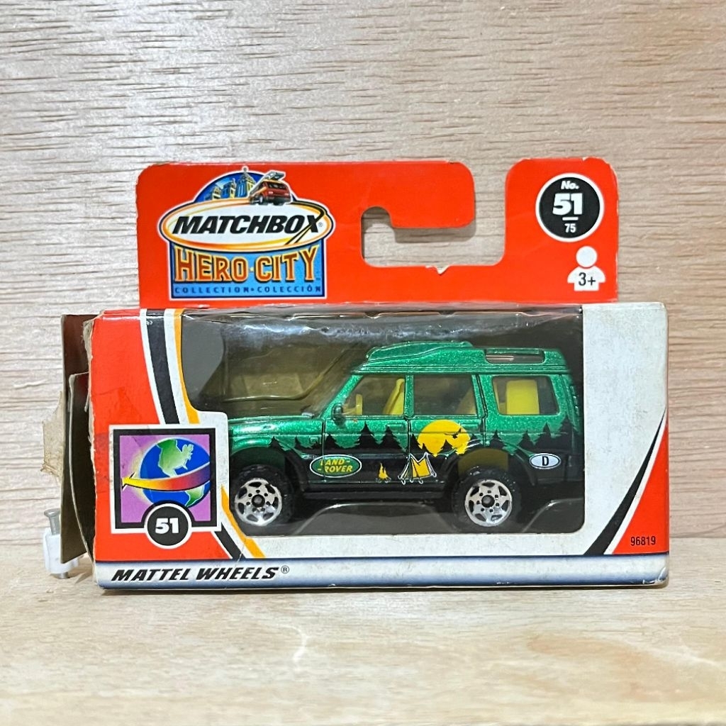 Matchbox Loose Land Rover Discovery Hijau (Rilis 2002 Made In China)