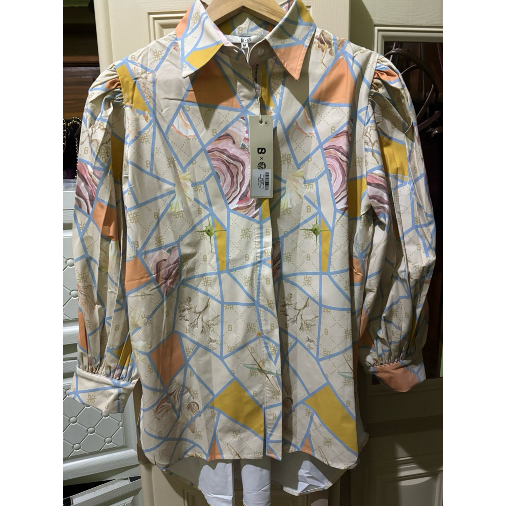 new astera top- pale peach (M) buttonscarves