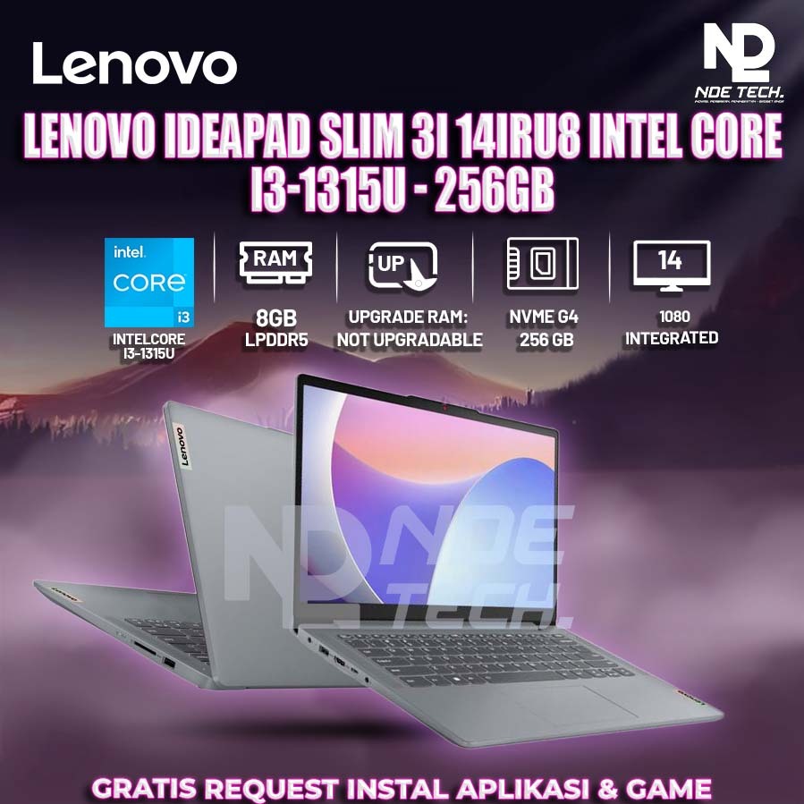 LENOVO IDEAPAD SLIM 3i 14IRU8 INTEL CORE i3-1315U