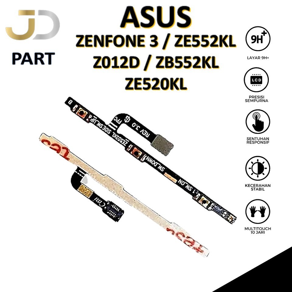 FLEXIBEL ON / OFF + VOLUME AZUS ZENFONE 3 / ZE552KL / Z012D / ZB552KL / ZE520KL ORIGINAL