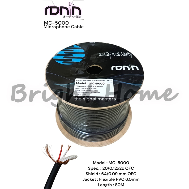 RONIN MC-5000 MC5000 MC 5000 Microphone Cable OFC Kabel Mikrofon Tembaga Murni PER ROLL
