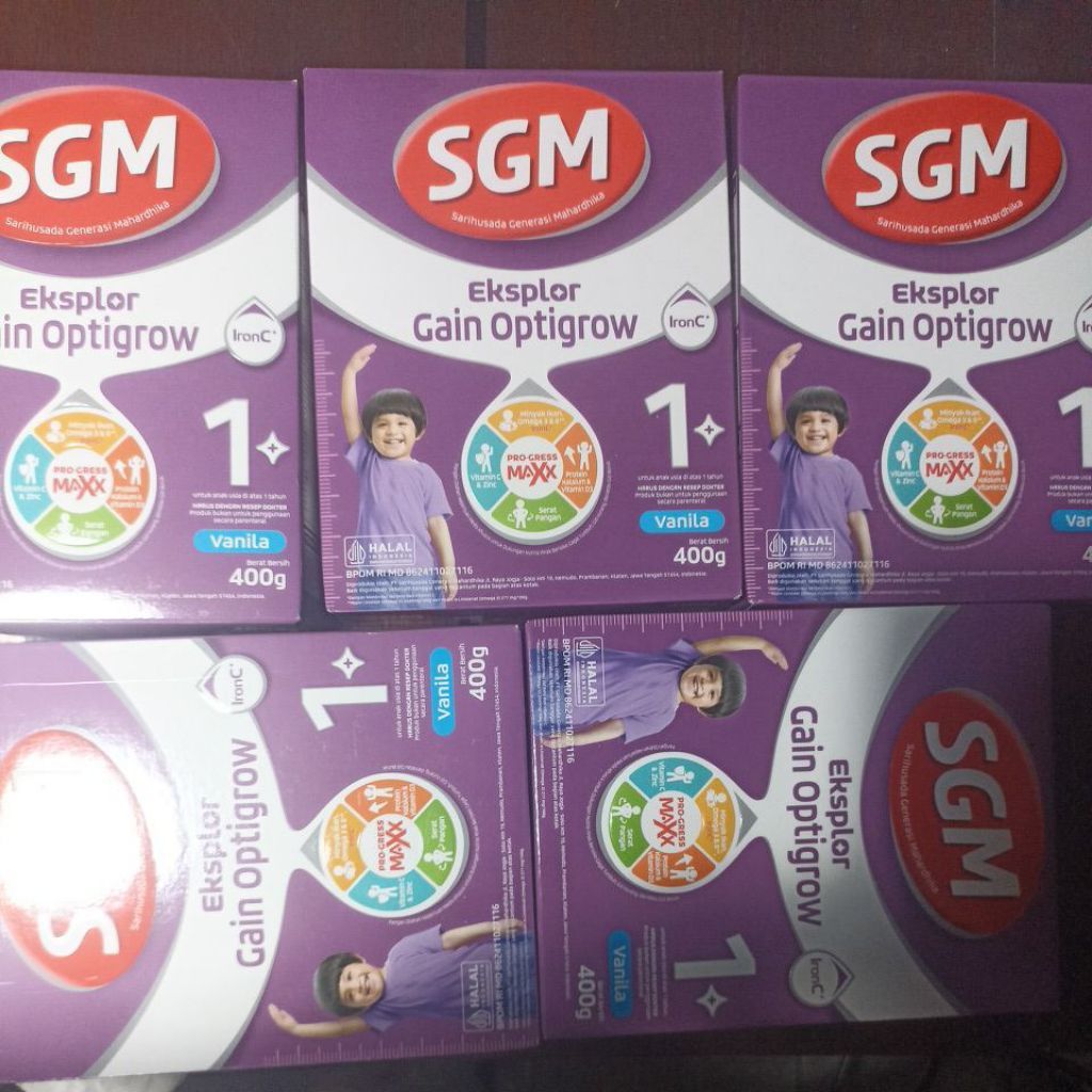 SGM Eksplor Gain Optigrow 1+ 400 gram Original ED diatas 1 tahun