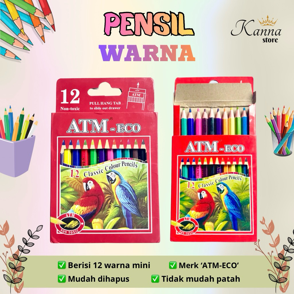 [TERMURAH] PENSIL MEWARNAI - PENSIL MEWARNAI ANAK TK SD - PENSIL MEWARNAI MURAH