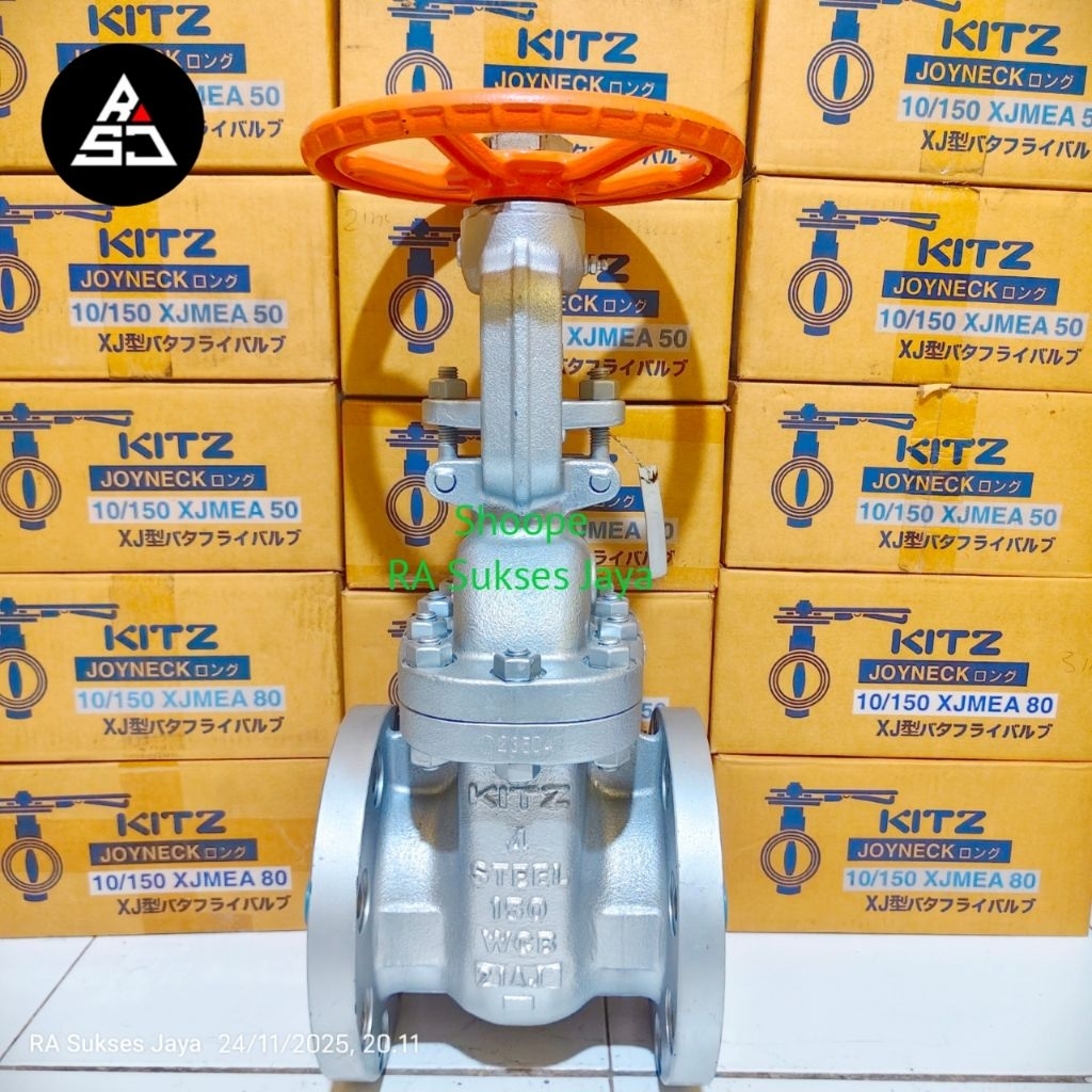 Gate valve kitz 5 inch ansi 150 WCB original 100%