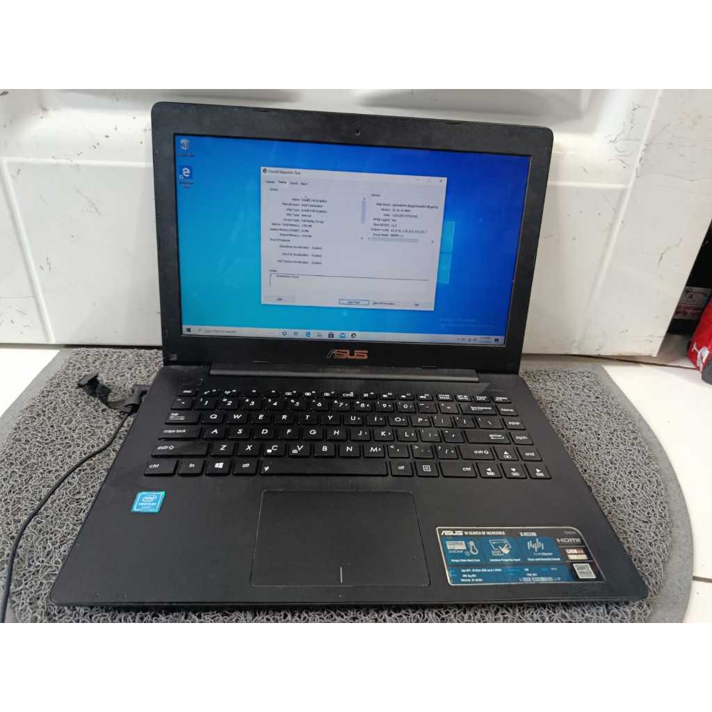 Laptop Asus X453M  Windows 10 home single language 64-bit  Processor Intel Celeron CPU N2840 2.2GHz 
