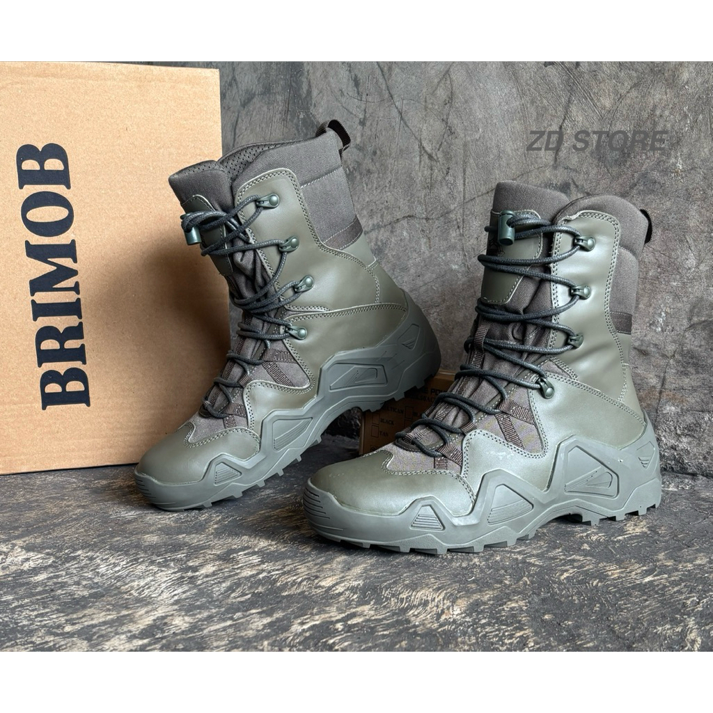 Sepatu PDL TACTICAL HIJAU BRIMOB JATAH 2025/Sepatu PDL HIJAU BRIMOB 2025