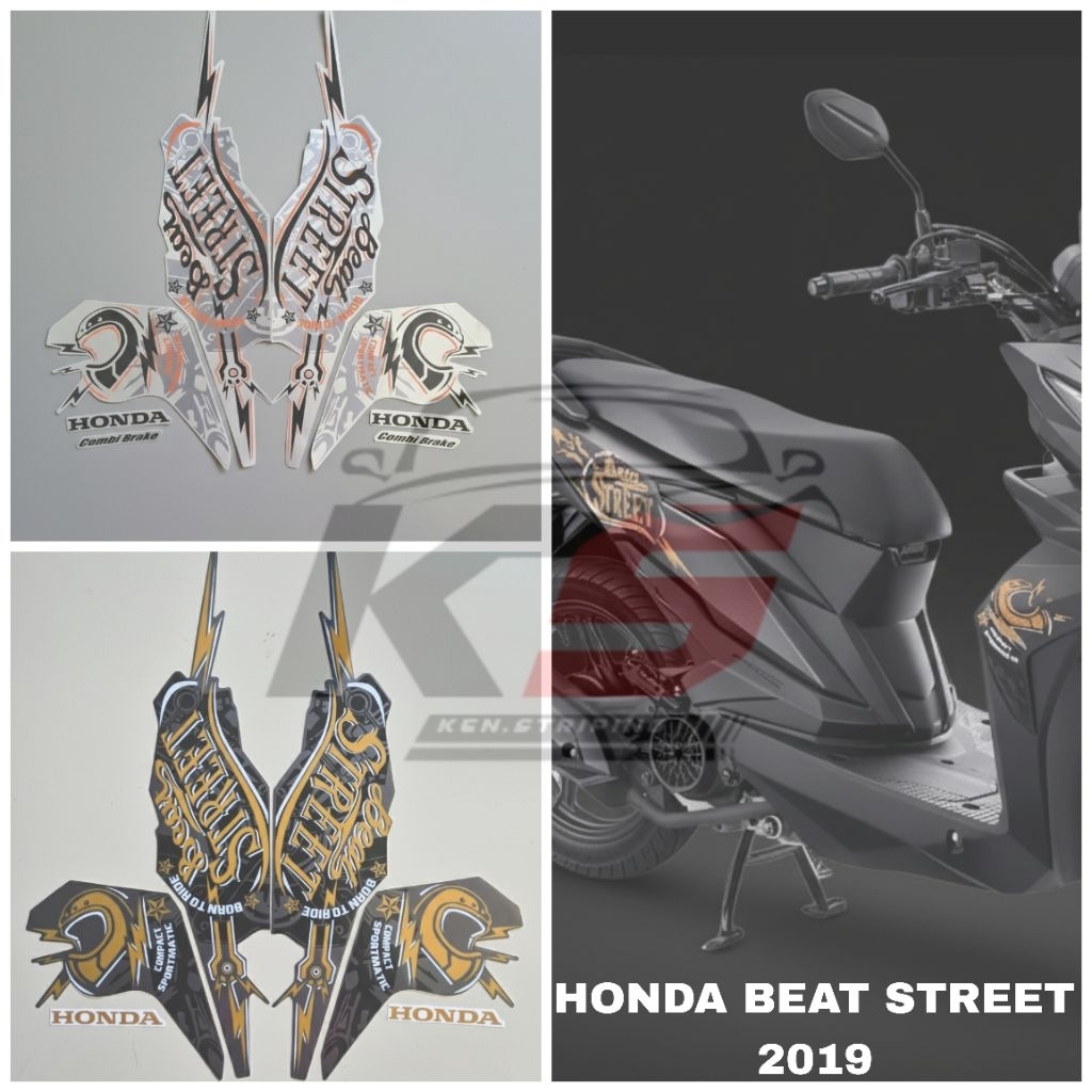 STICKER STRIPING MOTOR HONDA BEAT STREET 2019