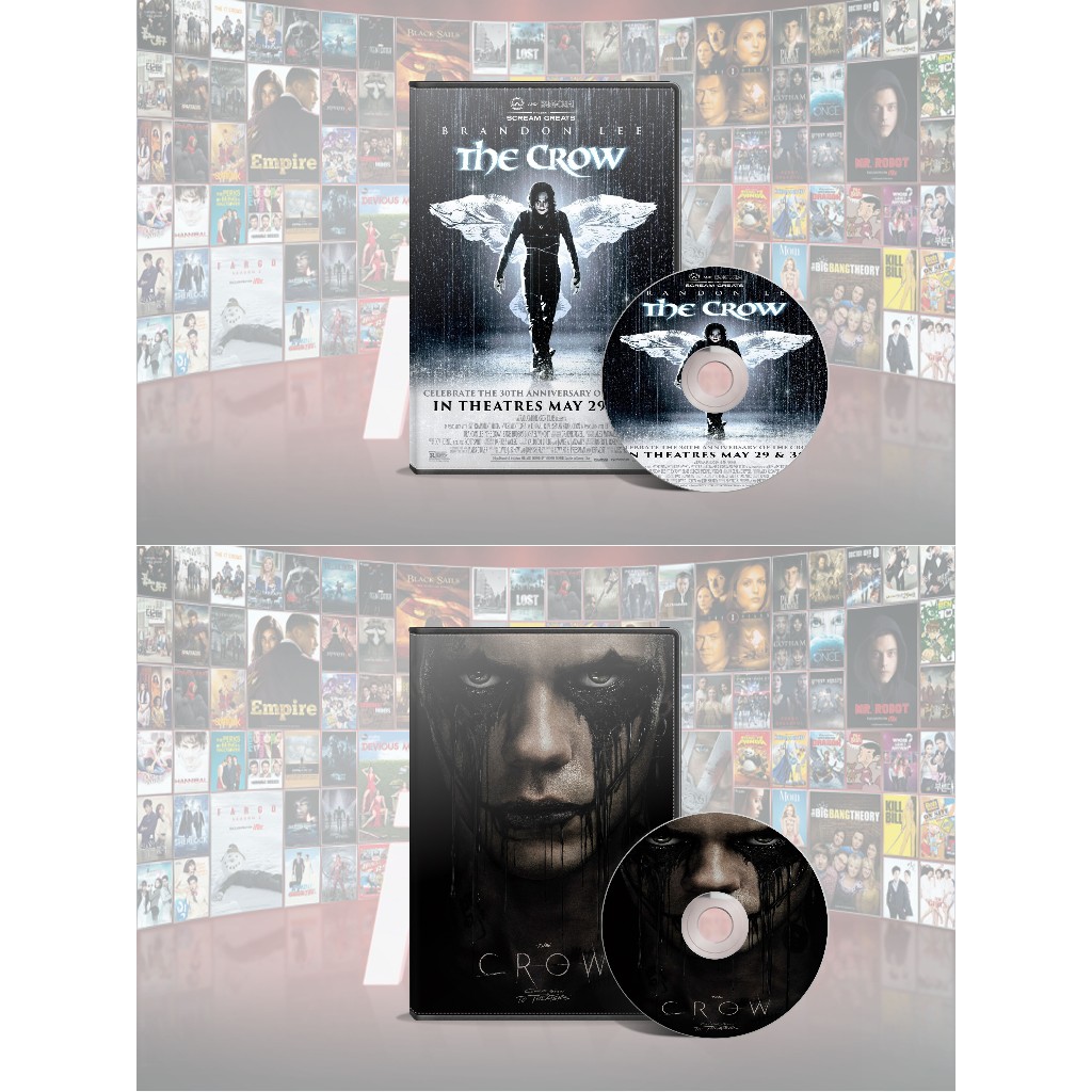 DVD The Crow (1994) + DVD The Crow (2024)