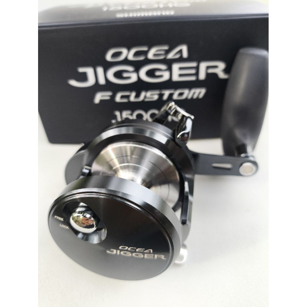 Ocea Jigger F Custom 1500HG Kanan Unused Second LIKE NEW Pajangan Discount Via Transfer