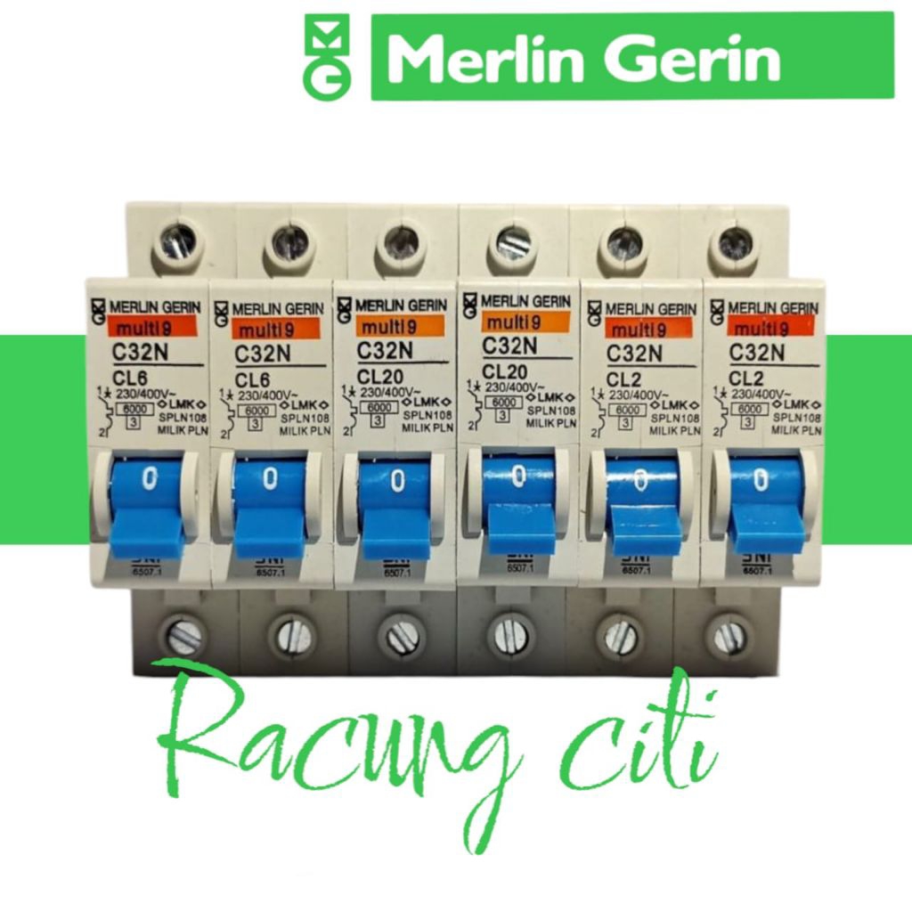 MCB MERLIN GERIN 1PASHE 2A 4A 6A ORIGINAL