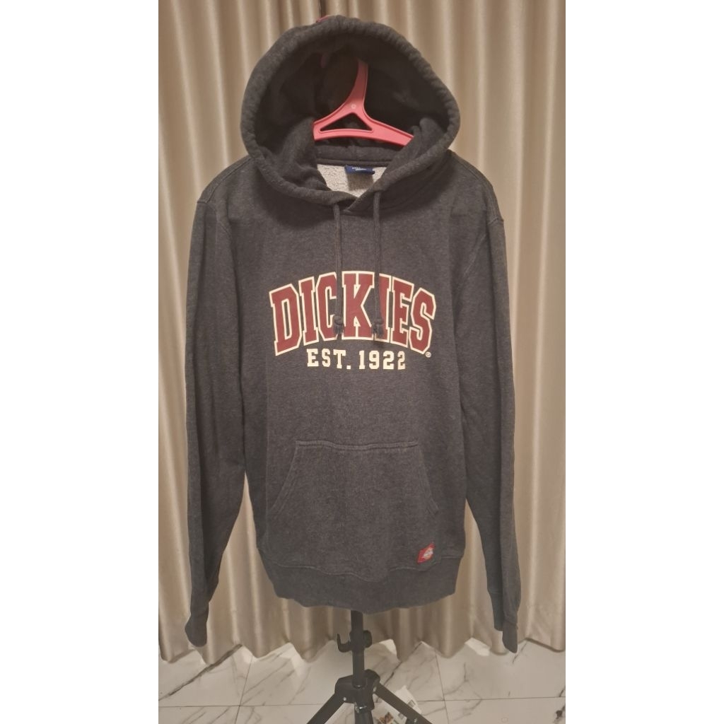 Hoodie Dickies Original Warna Abu Gelap Size L