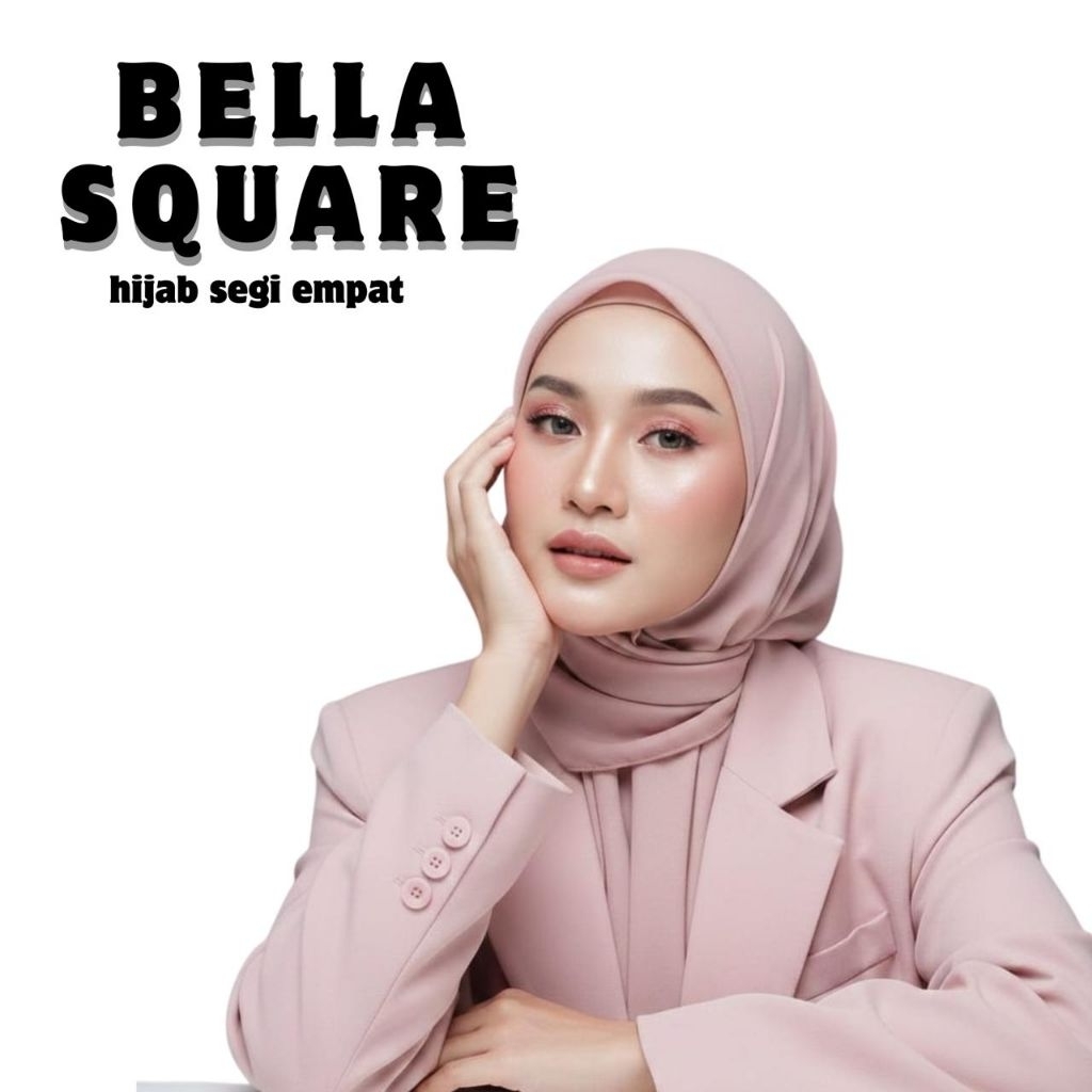 bella square hijab segi empat polycotton premium