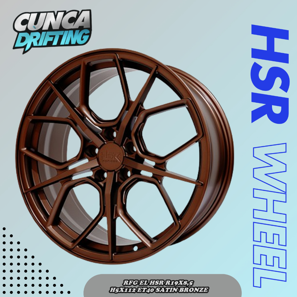 VELG RACING HSR RFG UNTUK MERCEDES INNOVA CIVIC ALPHARD HSR RFG EL R19 VELG MOBIL VELLFIRE RING 19