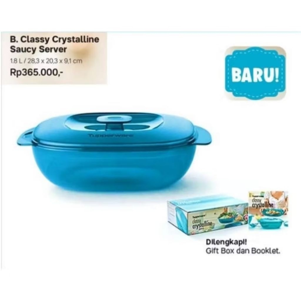 Promo wadah penyajian Tupperware kristal ukuran 1,8liter